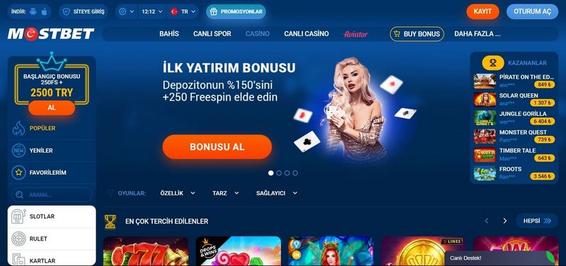 Веб-сайт и приложение Mostbet